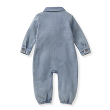 Load image into Gallery viewer, Organic Cotton Acid Wash Infant Jumpsuit