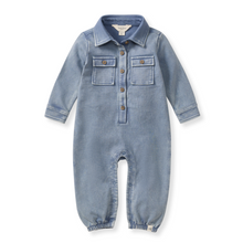 Load image into Gallery viewer, Organic Cotton Acid Wash Infant Jumpsuit