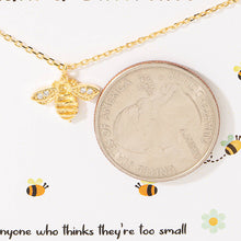 Load image into Gallery viewer, Gold Dipped Bee Pendant Necklace