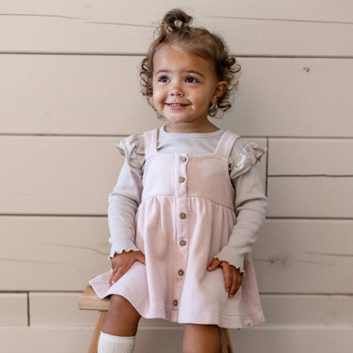 Flutter Organic Tee & Thermal Baby Dress Set