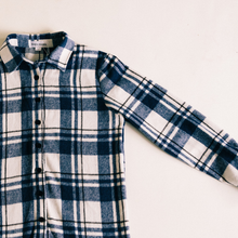 Load image into Gallery viewer, Family Matching Navy Plaid Flannel