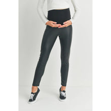 Load image into Gallery viewer, Faux Leather Maternity Leggings