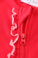 Load image into Gallery viewer, Red Ruffle Baby Romper
