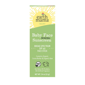 Baby Face Mineral Sunscreen Face Stick - SPF 40 .74oz