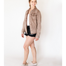 Load image into Gallery viewer, Matching Brown Denim Jacket