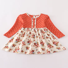 Load image into Gallery viewer, Floral Fall Girls Dress