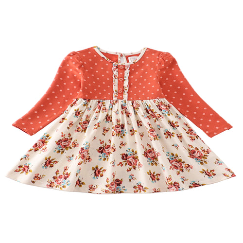 Floral Fall Girls Dress