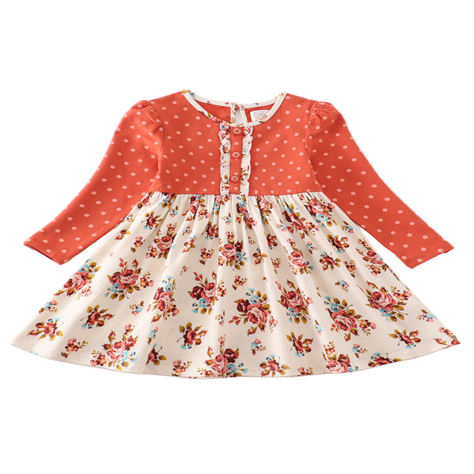 Floral Fall Girls Dress