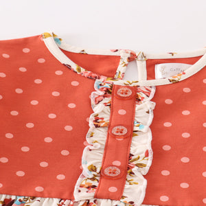 Floral Fall Girls Dress