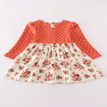 Load image into Gallery viewer, Floral Fall Girls Dress