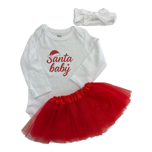 Santa Baby 3 pc Tutu Set