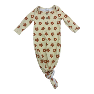 Retro Flower Baby Gown And Romper