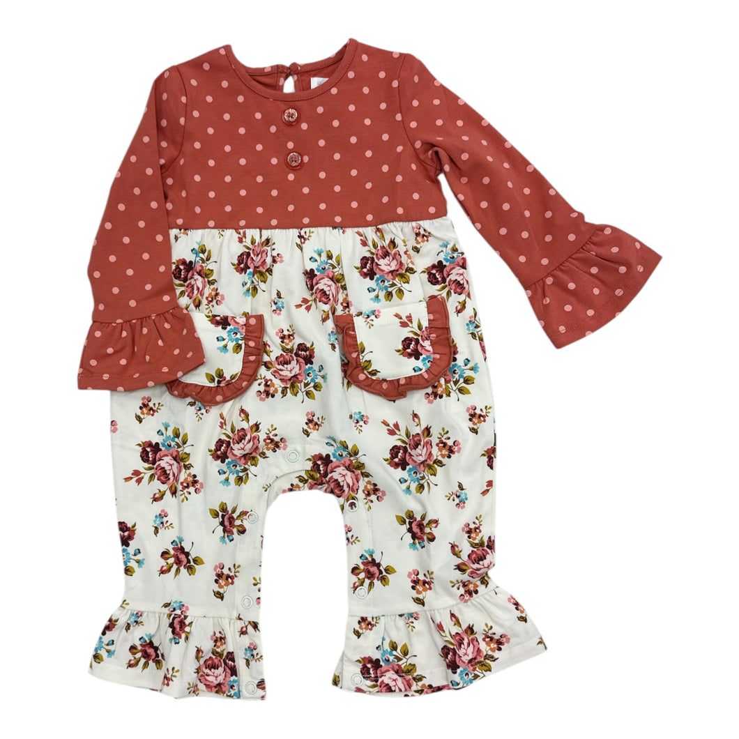 Floral Fall Romper