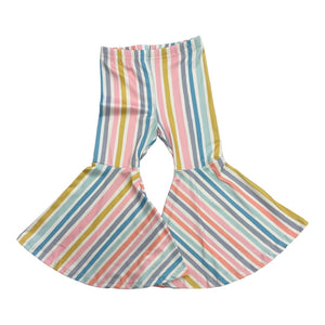 Candy Stripped Toddler Bell Bottom Pants