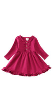 Load image into Gallery viewer, Magenta Ruffle Dress