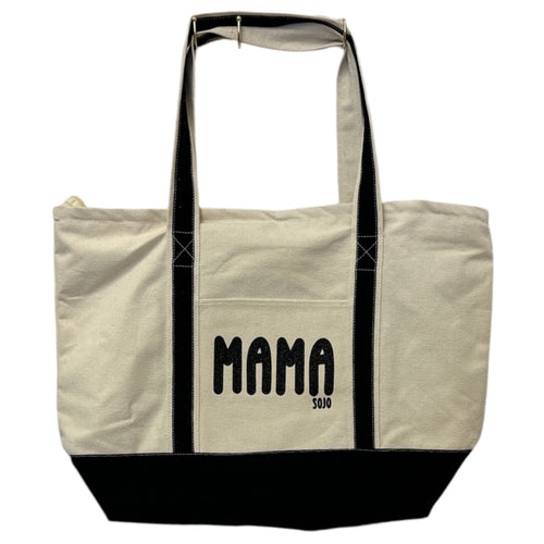 Mama Canvas Tote With Pockets
