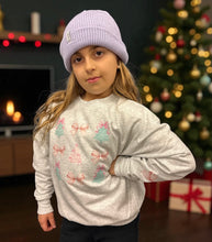 Load image into Gallery viewer, Pastel Trees &amp;  Bow Crewneck- Youth