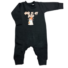 Load image into Gallery viewer, Mama is my boo baby sweatshirt romper