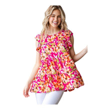 Load image into Gallery viewer, Flowy Floral Womens Blouse