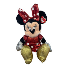 Load image into Gallery viewer, TY Sparkly Mickey and Minnie Mouse