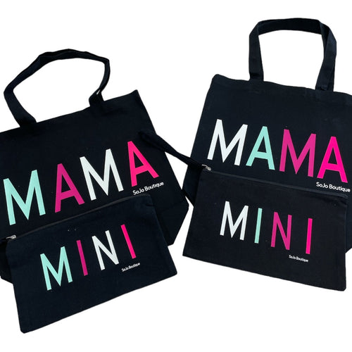 Mommy And Me Matching Canvas Bag Set