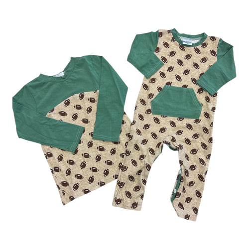 Handmade Football Romper & Shirt