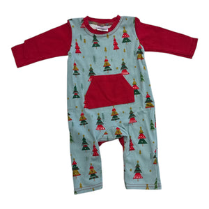 Handmade Christmas Tree Romper & Long Sleeve Shirt
