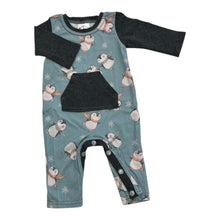 Load image into Gallery viewer, Handmade Winter Penguin Romper &amp; Long Sleeve Top