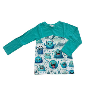 Handmade Yeti Romper & Long Sleeve top