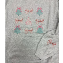 Load image into Gallery viewer, Pastel Trees And Bows Adult Crewneck