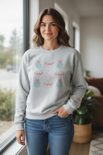 Load image into Gallery viewer, Pastel Trees And Bows Adult Crewneck