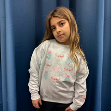 Load image into Gallery viewer, Pastel Trees &amp;  Bow Crewneck- Youth