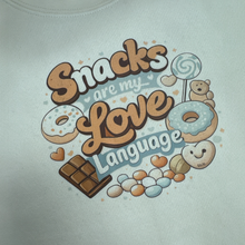 Load image into Gallery viewer, Snacks Love Language Crewneck