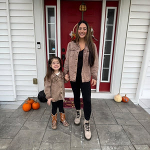 Matching Brown Denim Jacket