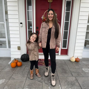 Matching Brown Denim Jacket