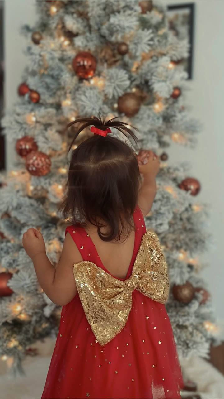 SALE Bow Back Holiday Dress