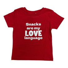 Load image into Gallery viewer, Snacks Are My Love Language Shirt