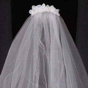 Communion Flower Comb Veil