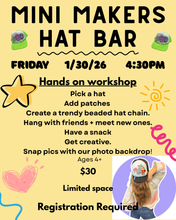Load image into Gallery viewer, Mini Makers Hands On Hat bar