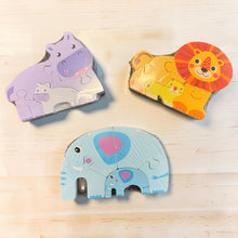 Load image into Gallery viewer, 5 Pc Wooden Animal Puzzle