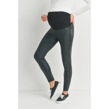 Load image into Gallery viewer, Faux Leather Maternity Leggings