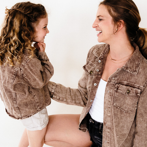 Matching Brown Denim Jacket