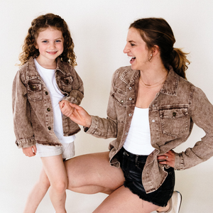 Matching Brown Denim Jacket