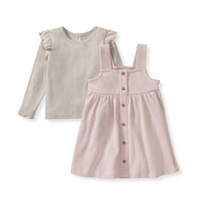 Load image into Gallery viewer, Flutter Organic Tee &amp; Thermal Baby Dress Set