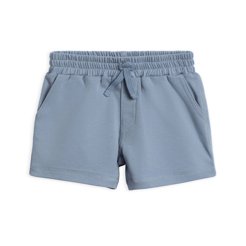 Organic cotton baby and toddler shorts by Colored Organics – elastic waist, side and back pockets, comfy summer outfit