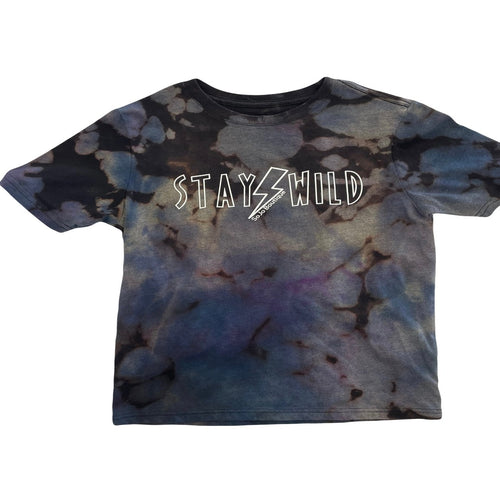 Tie dye boys tee with 