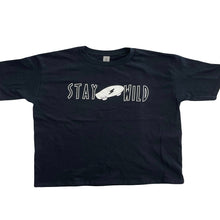 Load image into Gallery viewer, Black cotton boys t-shirt with &quot;Stay Wild&quot; written on front.