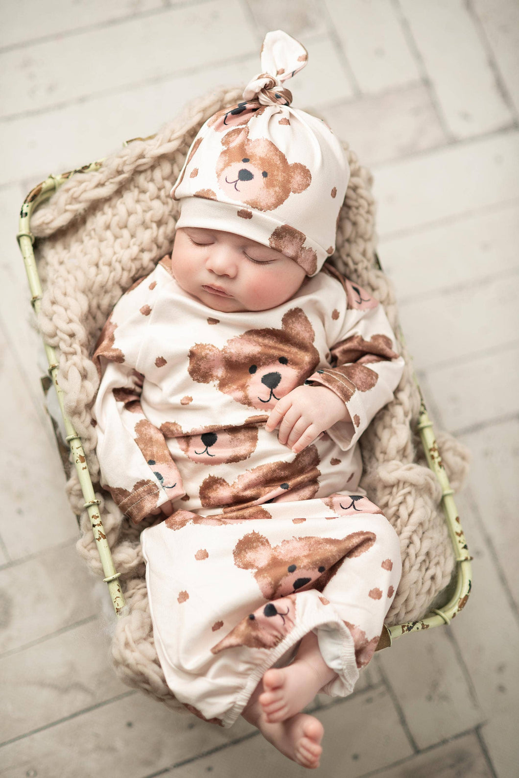 Infant Teddy Gown Set