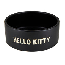 Load image into Gallery viewer, Ceramic cat food bowl. That says &quot;Hello Kitty&quot;