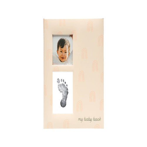 Rainbow Baby Memory Book with Clean Touch Ink Pad, Blush